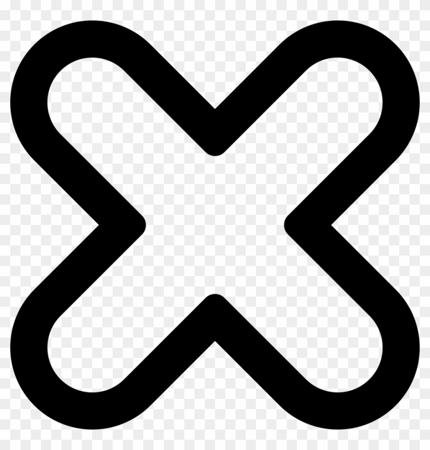 Cross Rounded Outline Comments - Rounded Cross #382611