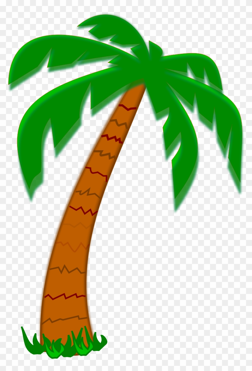 Date Palm Tree Clipart - Palm Tree Cartoon Drawing #383021