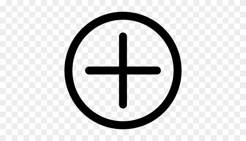 Plus Addition Sign Circle Vector - 1 Icon Png #383070