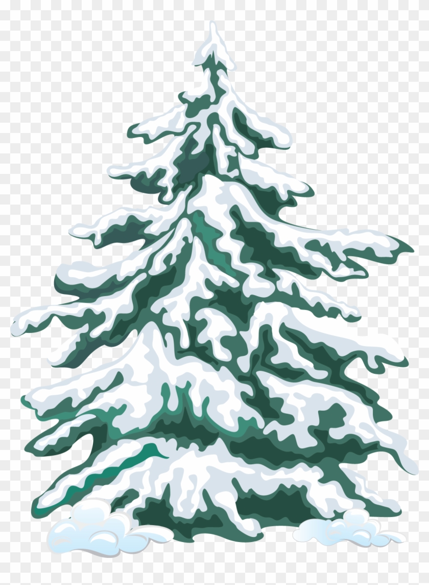 Fir Tree Clipart Group Tree - Snow Tree Clip Art #383077