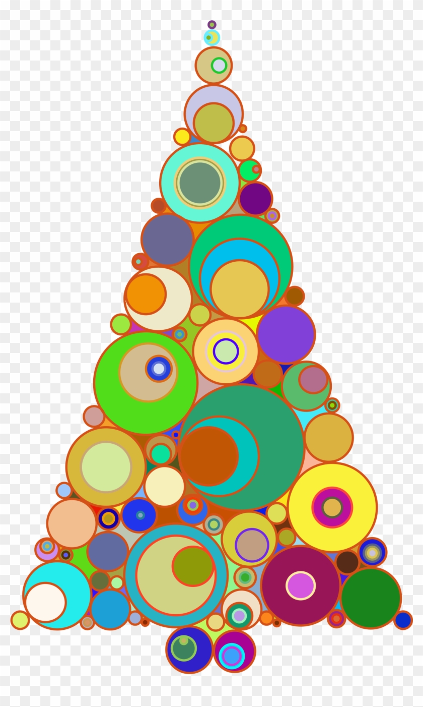 Christmas Tree Clipart Colorful - Christmas Tree Abstract Art #383379