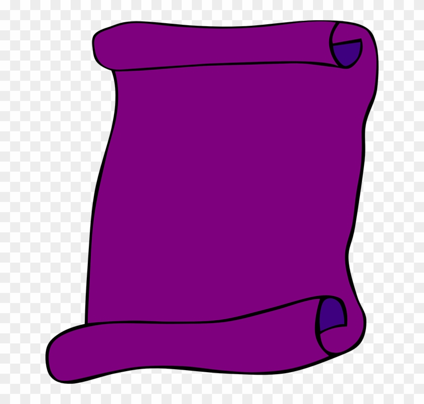 Scroll Paper Blank - Purple Scroll #383614