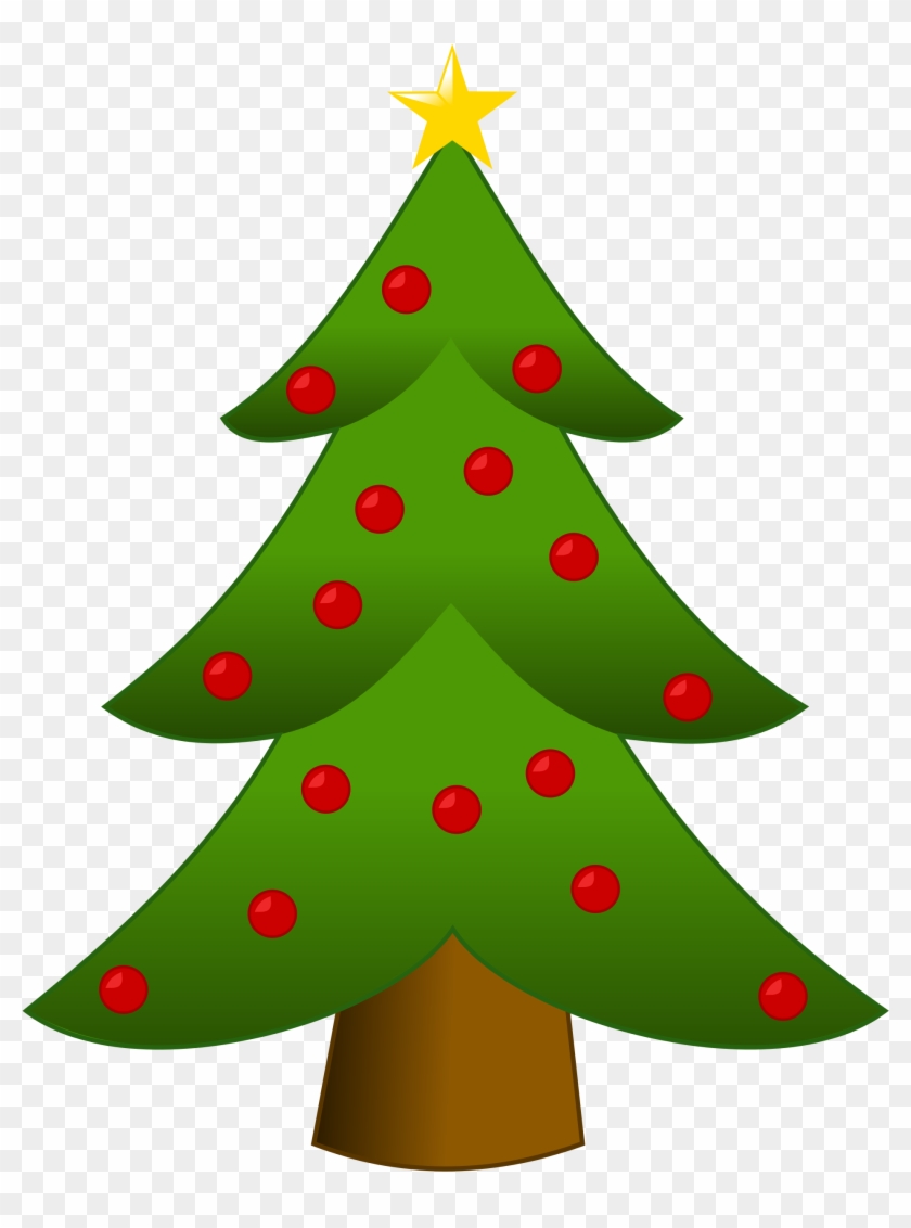 Christmas Tree Clipart 25, - Cute Christmas Tree Drawing #383685