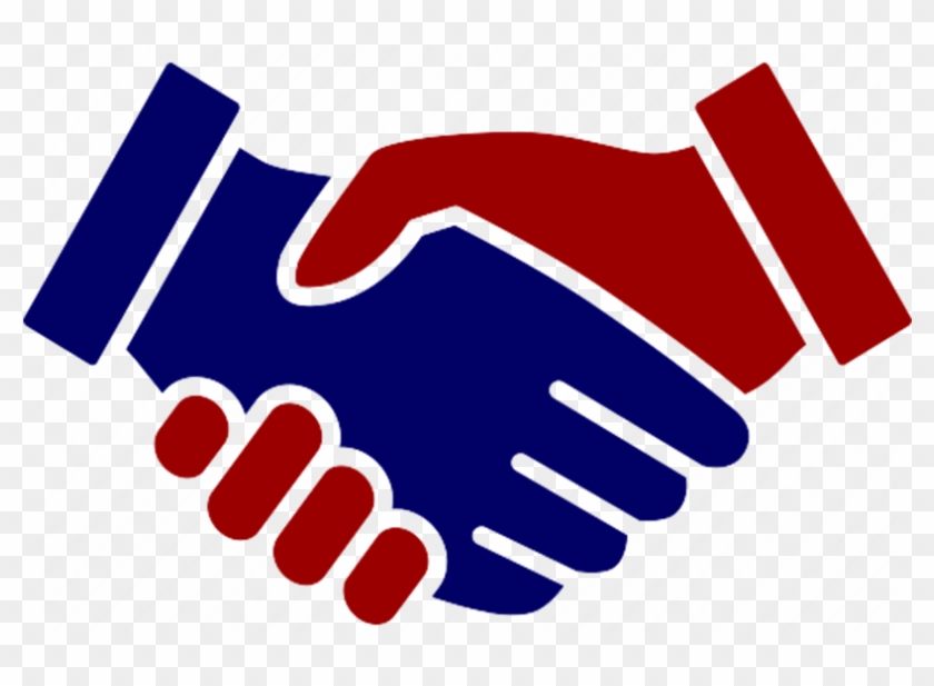 “long-term Relationships Are The Foundation Of Our - Two Hands Shaking Logo #383836