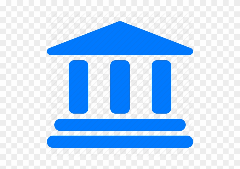 Office Building Icon Blue - Bank Icon Blue Png #383994