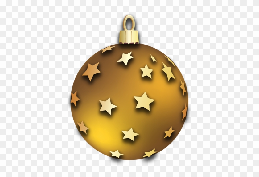 Gold Christmas Ornament Clipart - Gold Christmas Balls Clip Art #384357