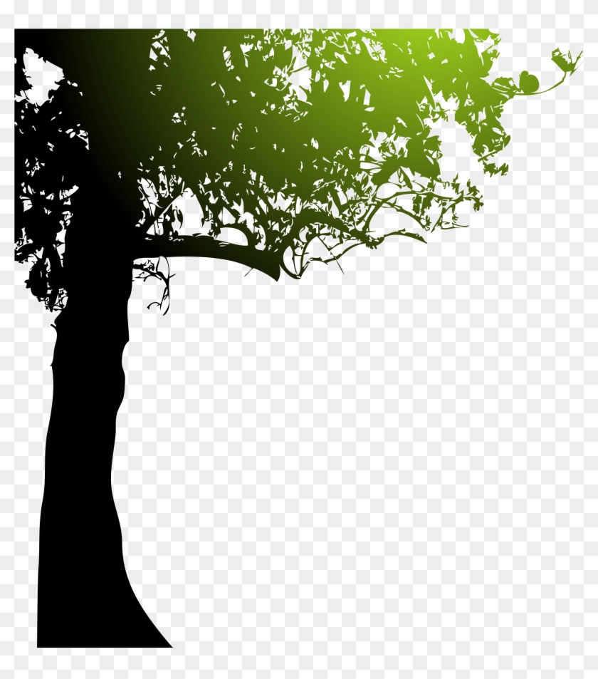 Silhouette Royalty-free Tree - Silhouette Royalty-free Tree #384449