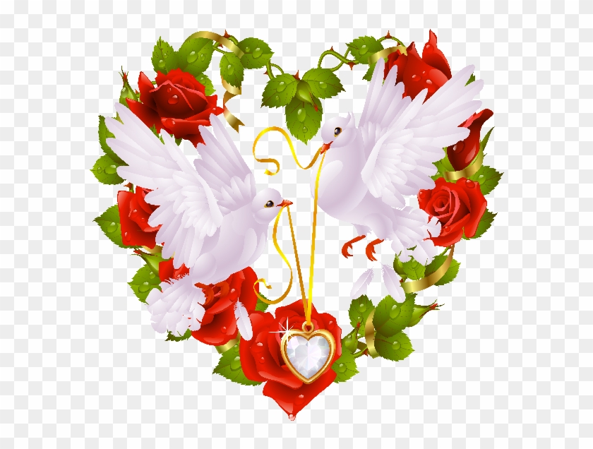 White Doves Wedding Clip Art Images - Love Birds Images For Facebook #384501