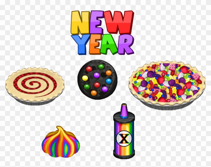 New Year Toppings - Papa's Bakeria New Year #385863
