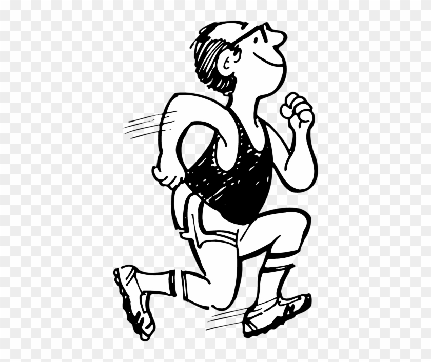 Person Running Man Running Clip Art At Vector Clip - Man Running Clip Art #61425