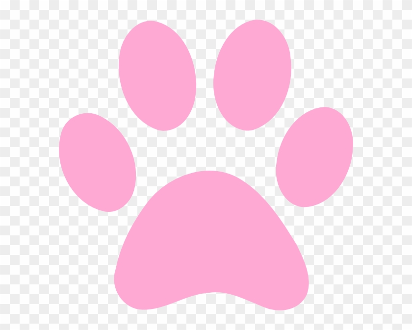 Pink Dog Paw Print #61569