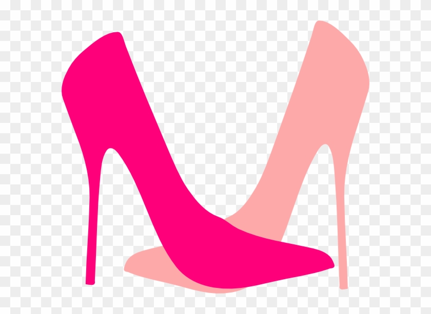 Shoe Clipart Pink Shoe - Pink High Heels Cartoon #61730