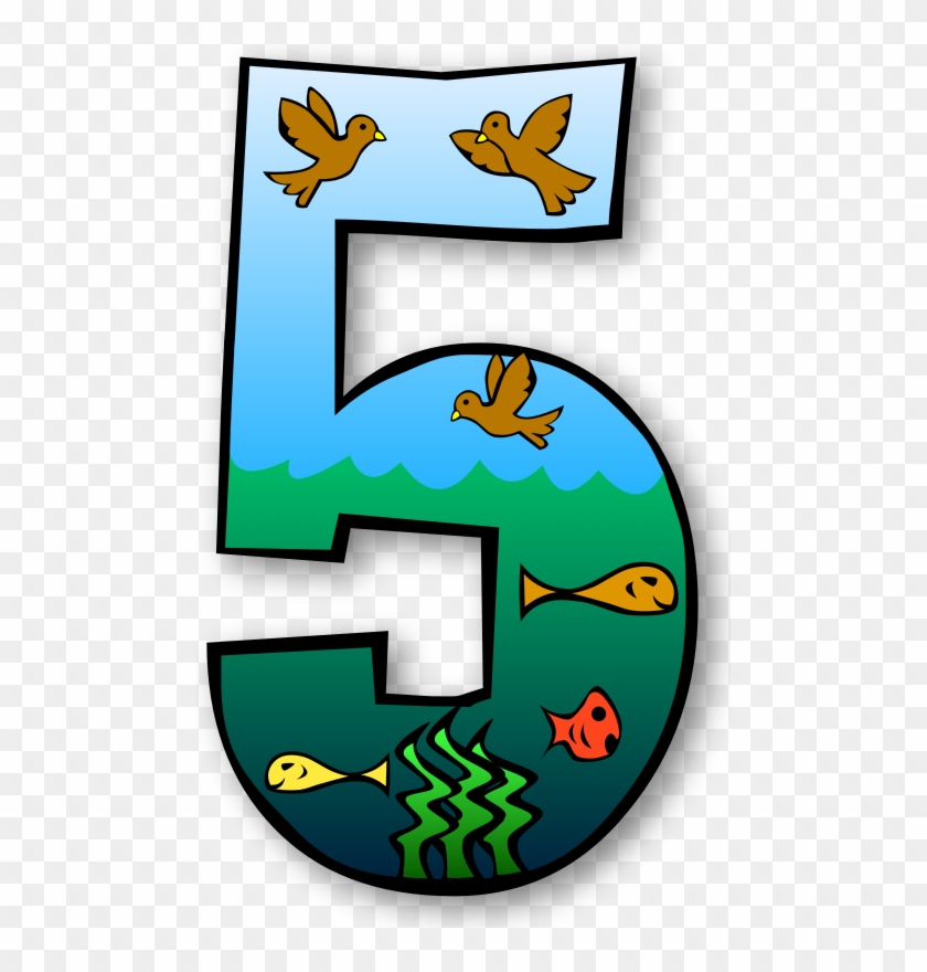 Free Creation Days Numbers - Day Five Of Creation #61862