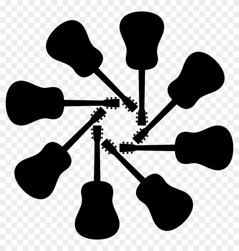 Big Image - Guitar Shiloutte Png #62536