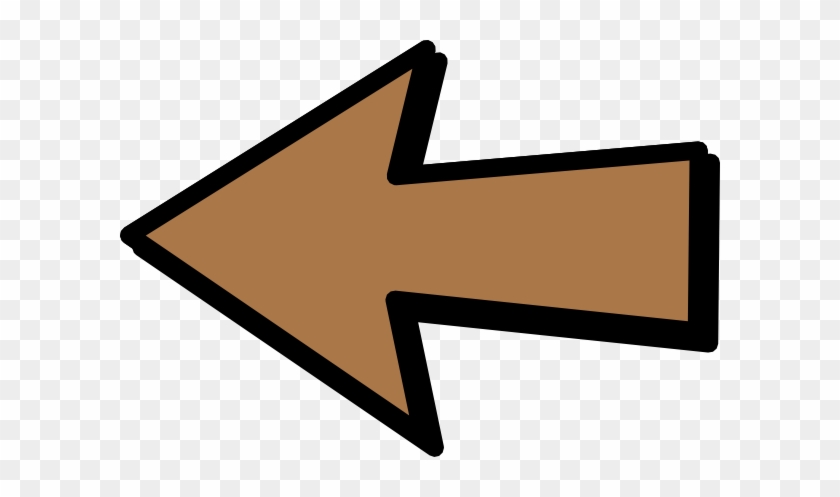 Left Arrow Brown Clip Art - Arrow Clip Art #63249