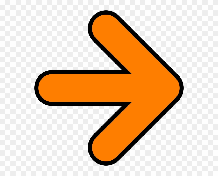 Orange Arrow Clip Art #63390