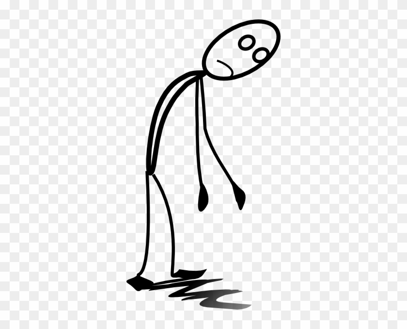Cartoon Tired Person - Tired Stick Figure #63556
