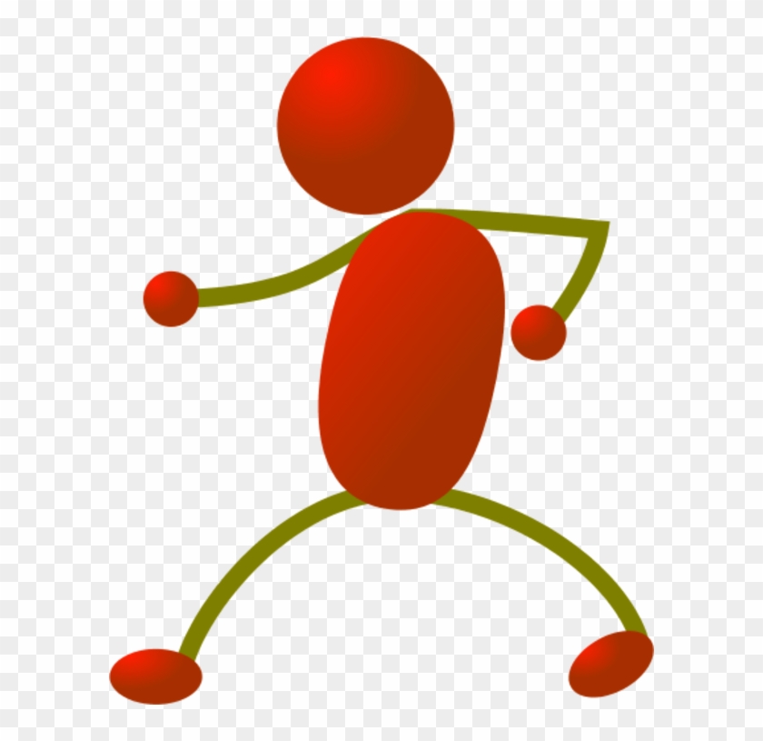 Stick People Dancing Clipart - Red Stick Man Clipart #63817