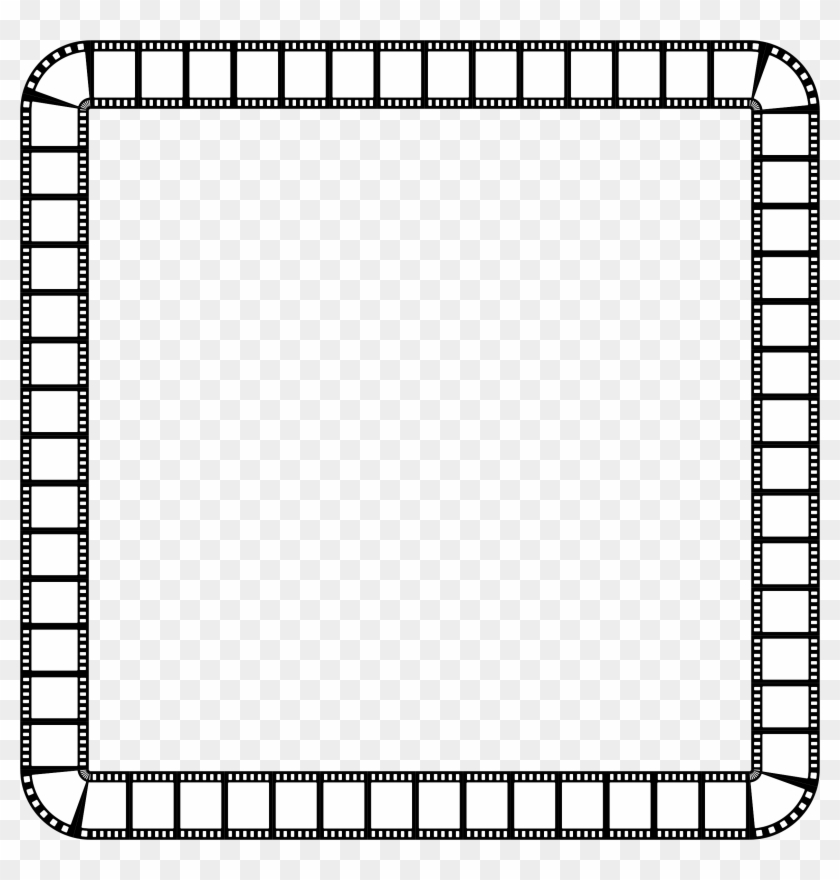 Clipart Film Strip Square Frame - Square Frame Black And White Clipart #64456