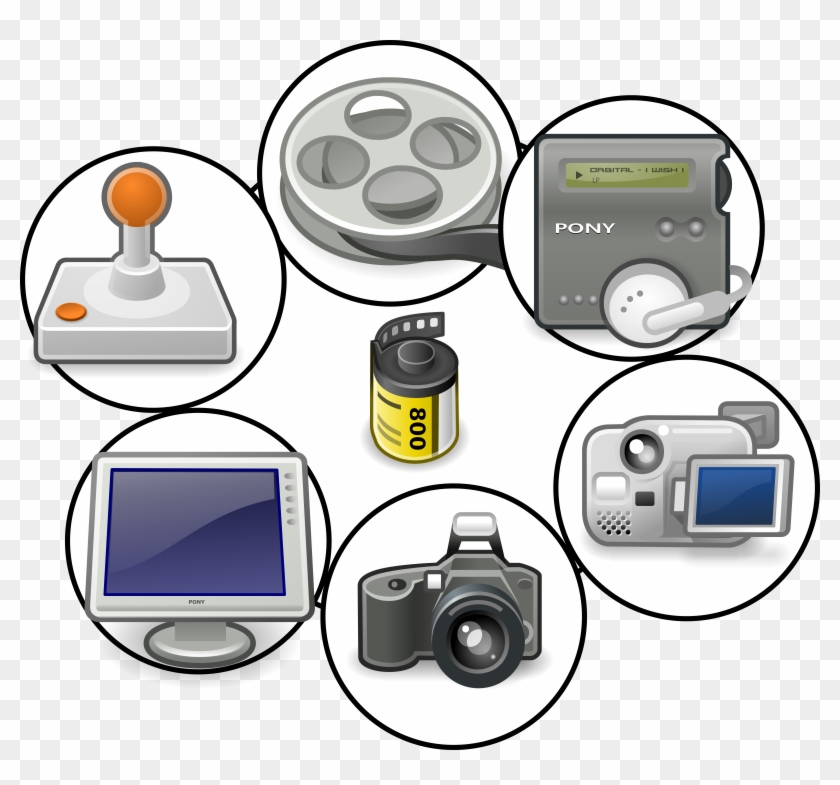 Camera Film Games Multimedia Multimedia Icon - Clip Art Multimedia Png #64746