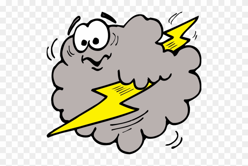 Free Clip Art Of Lightning Clipart - Cloud With Lightning Clipart #64817