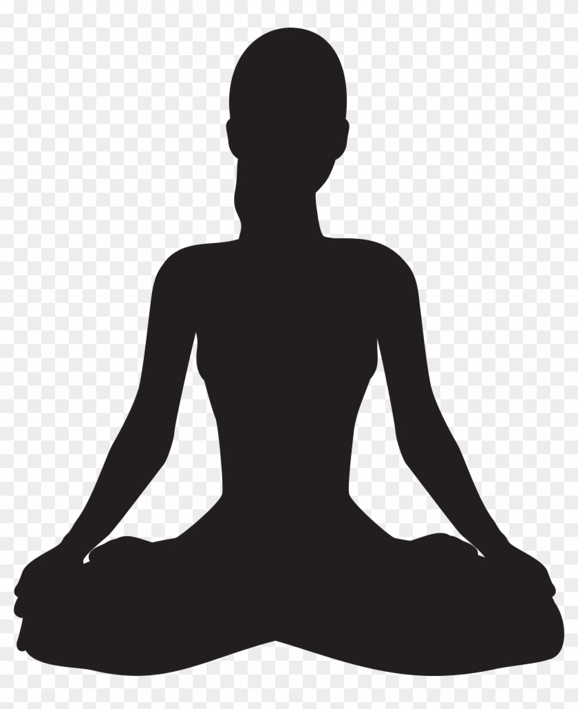 Meditating Silhouette Png Clip Art - Meditating Silhouette Png Clip Art #65080