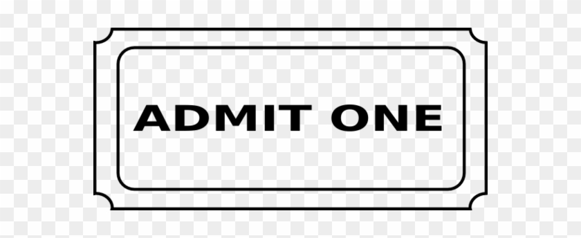 Movie Ticket Clip Art Cinema Tickets Powerpoint - Admit One Ticket Template #65076