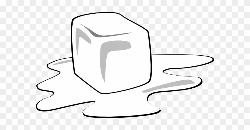 Microsoft Office Clipart Free Images Cartoon Ice Cube - Ice Cube Melting Black And White #65405
