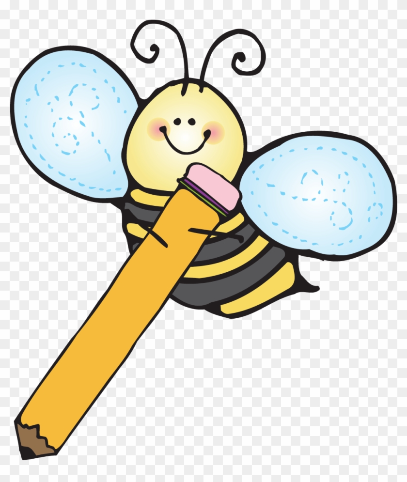 Bees Clipart Kindergarten - Kids Writing Clipart #65595