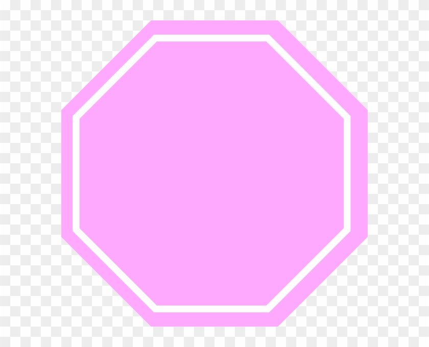 Pink Stop Sign Clip Art - Pink Stop Sign Png #66355