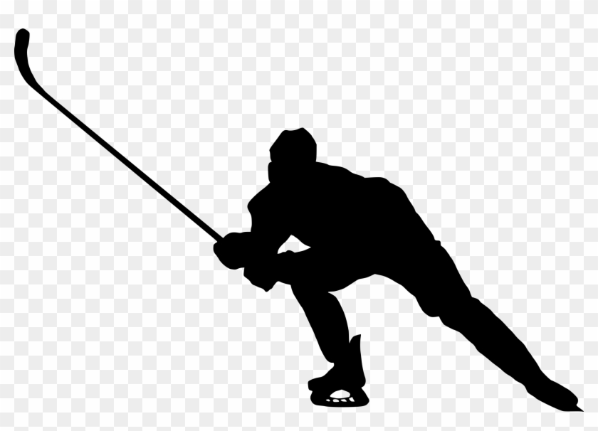 8 Hockey Player Silhouette - Silhouette Hockey Players Png #66504