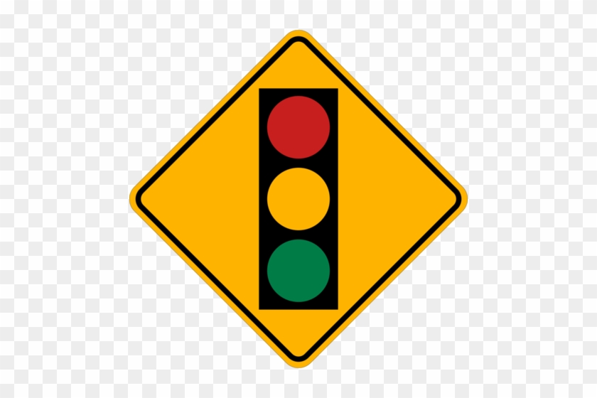 Chic Inspiration Stoplight Clipart Traffic Light Signs - Traffic Light Ahead Sign #66585