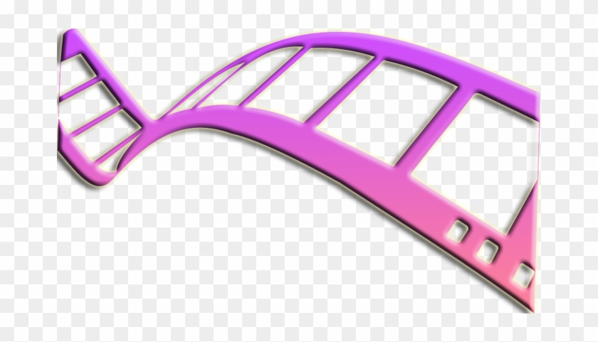 Pink Filmstrip Png Transparent Image - Film Strip Png Transparent #67656