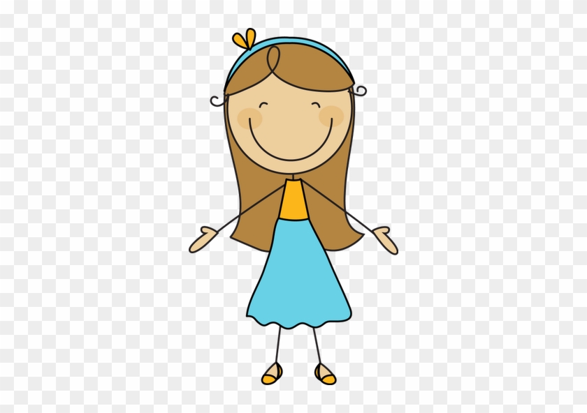 Palitos * Stick Kids - Long Hair Stick Figure #386293