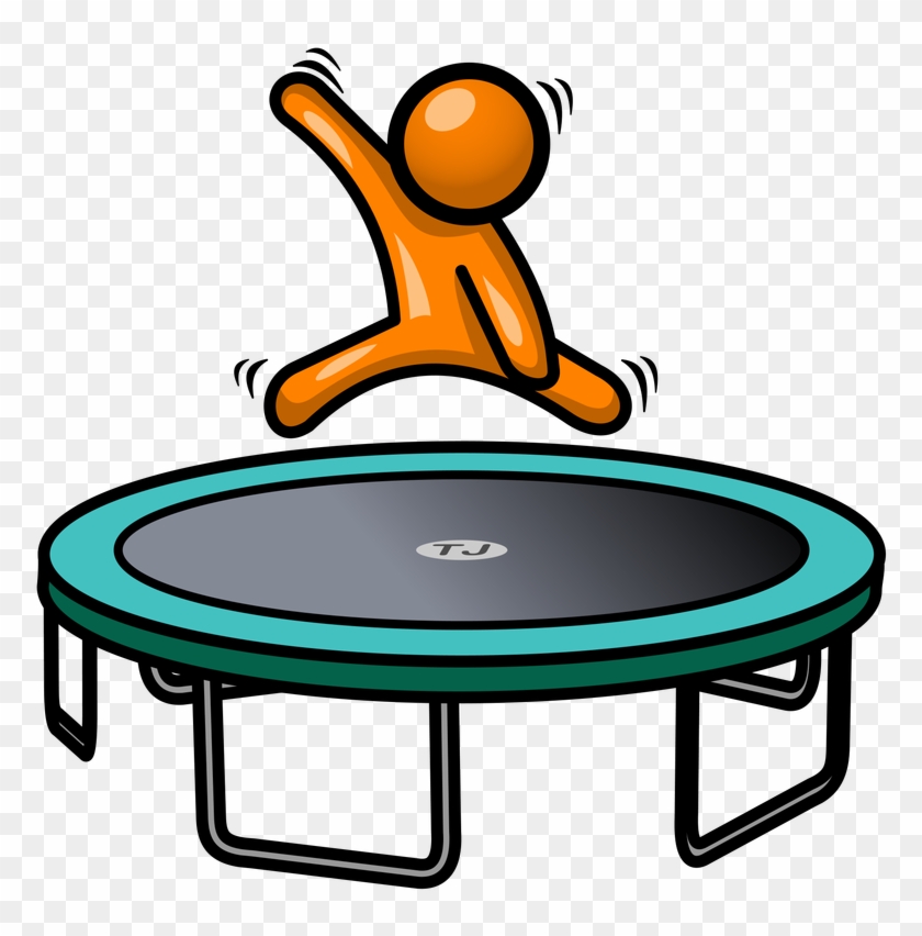 Trampoline Cartoon Clip Art - Clip Art Trampoline #386837