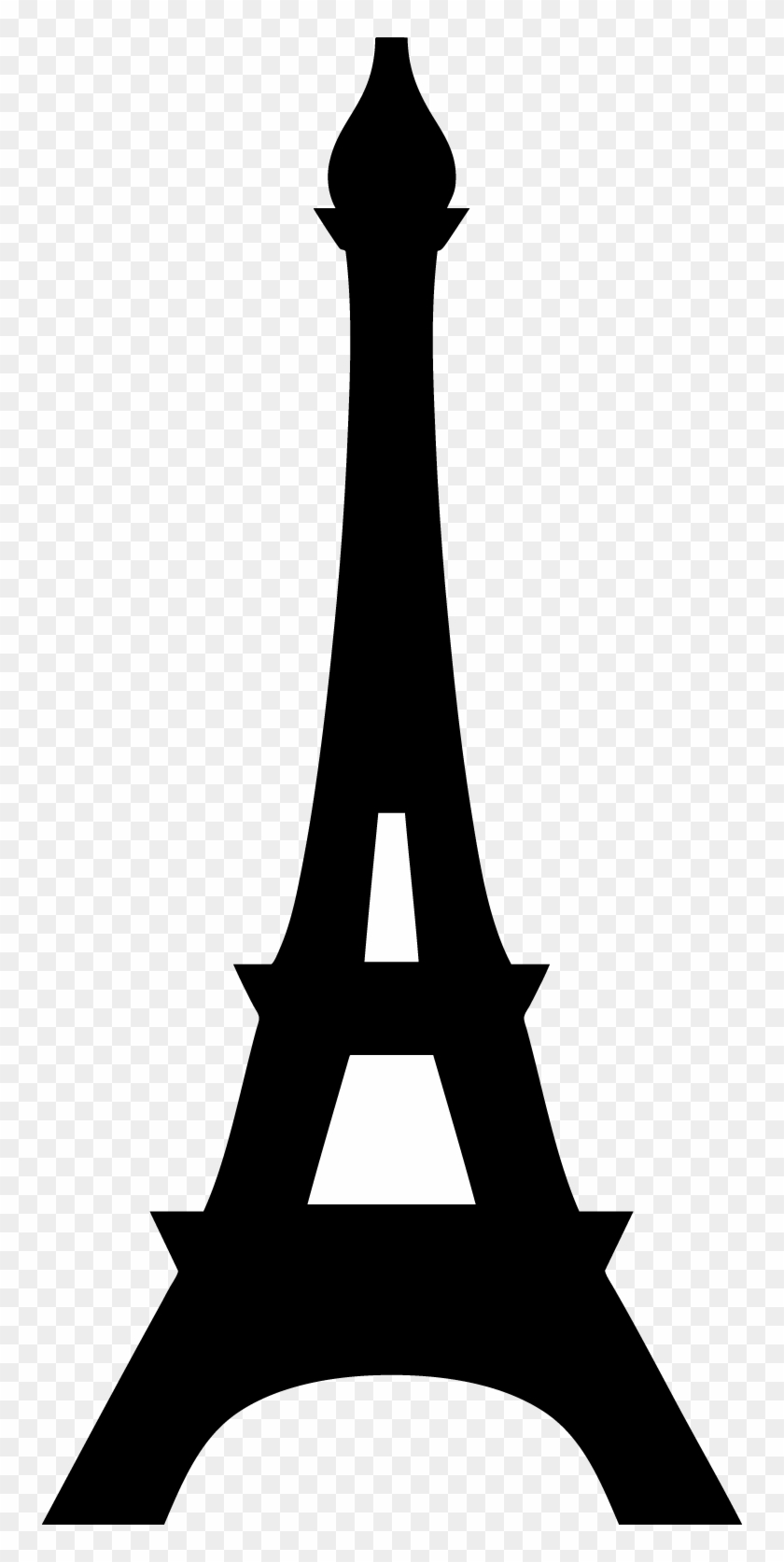 Best Photos Of Paris Eiffel Tower Outline - Eiffel Tower Silhouette Png #387105
