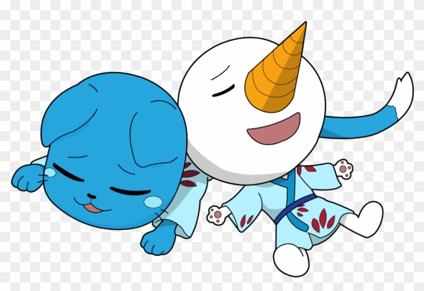 [render Anime ] Fairy Tail - Happy And Plue Fairy Tail #387117