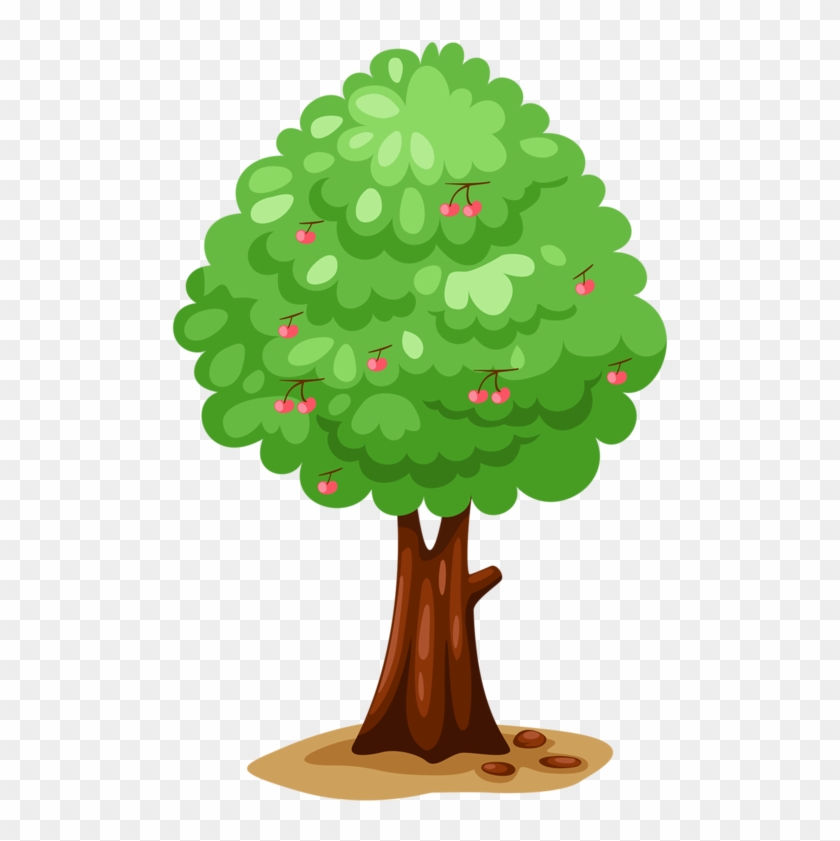 Arbre,png - Arvore Desenho Animado Com Frutas Png #387180