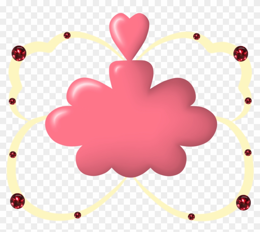 Pink M Heart Clip Art - Circle #387254