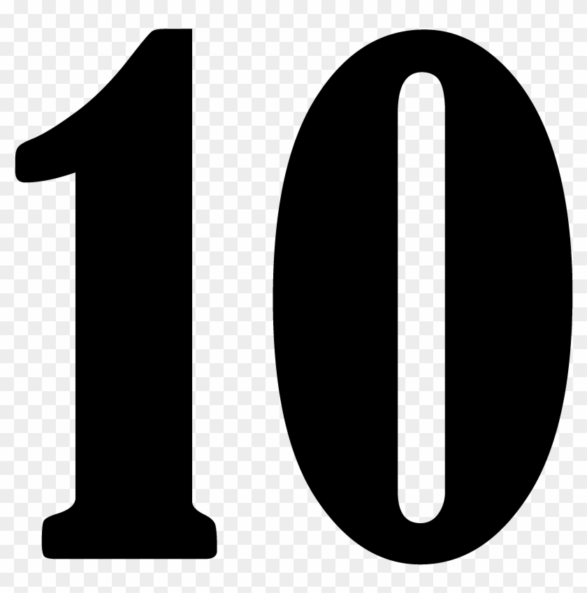 10 - 10 Clipart Black And White #387560