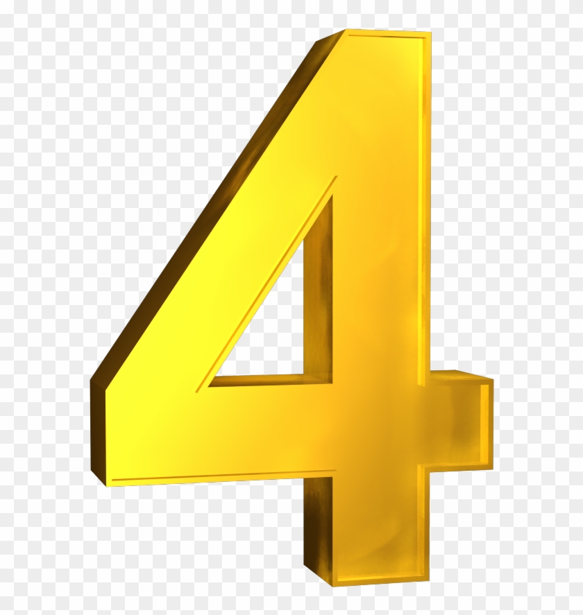 3d Clipart Number - Number 4 3d Png #387610