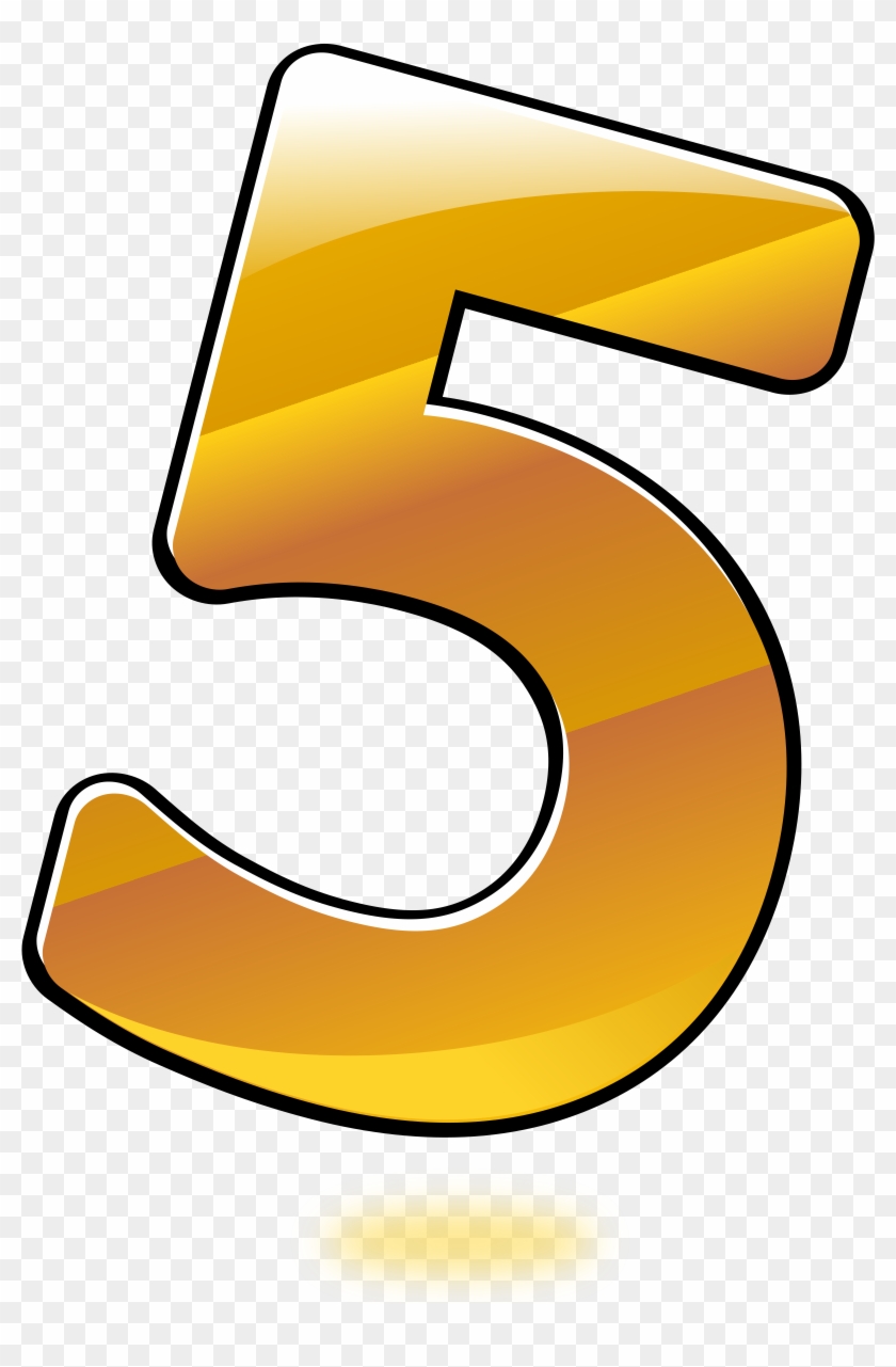 Big Image - Number 5 Clipart Transparent #387663