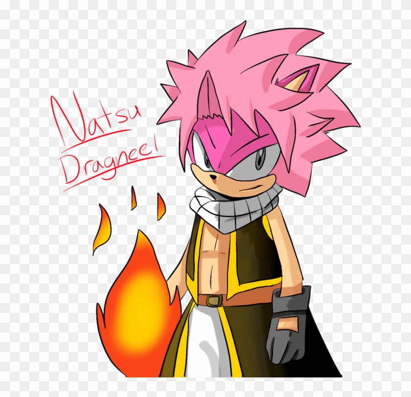 Natsu Dragneel Sonicified Fairy Tail By Sonicth105 - Cartoon #387670