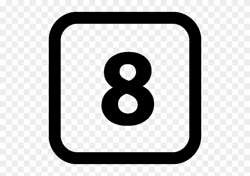 Pixel - Number 8 Icon Png #388025