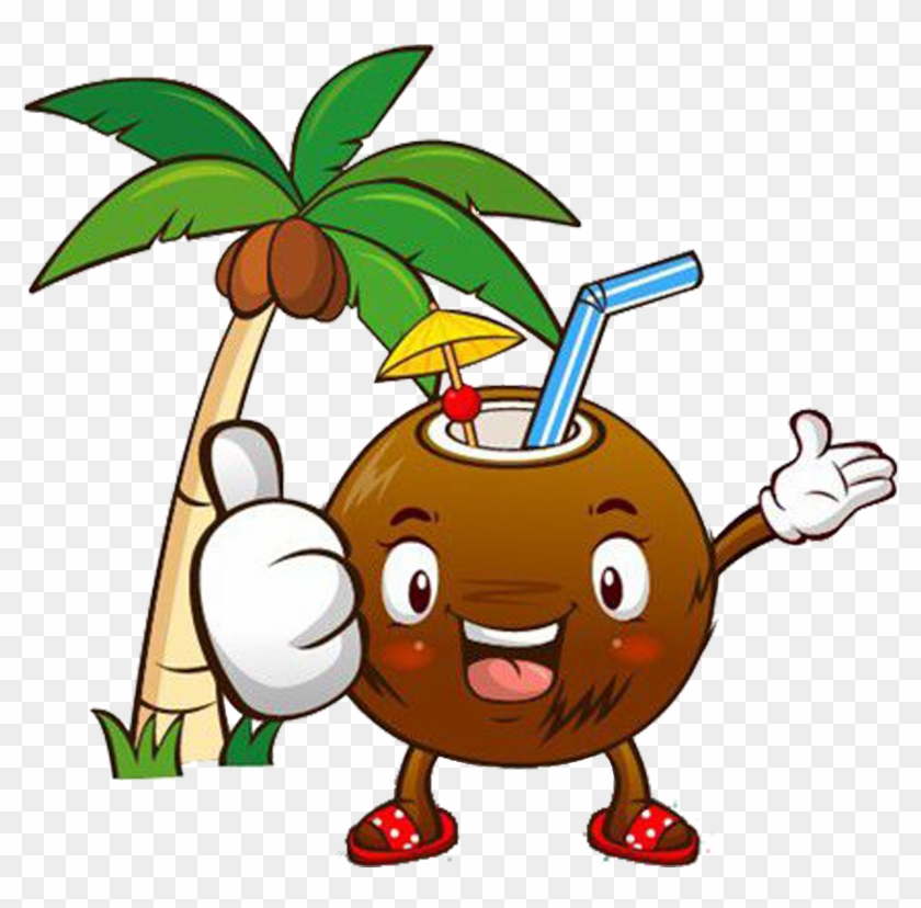 Coconut Milk Coconut Water Cartoon - Coconut Milk Coconut Water Cartoon #388048