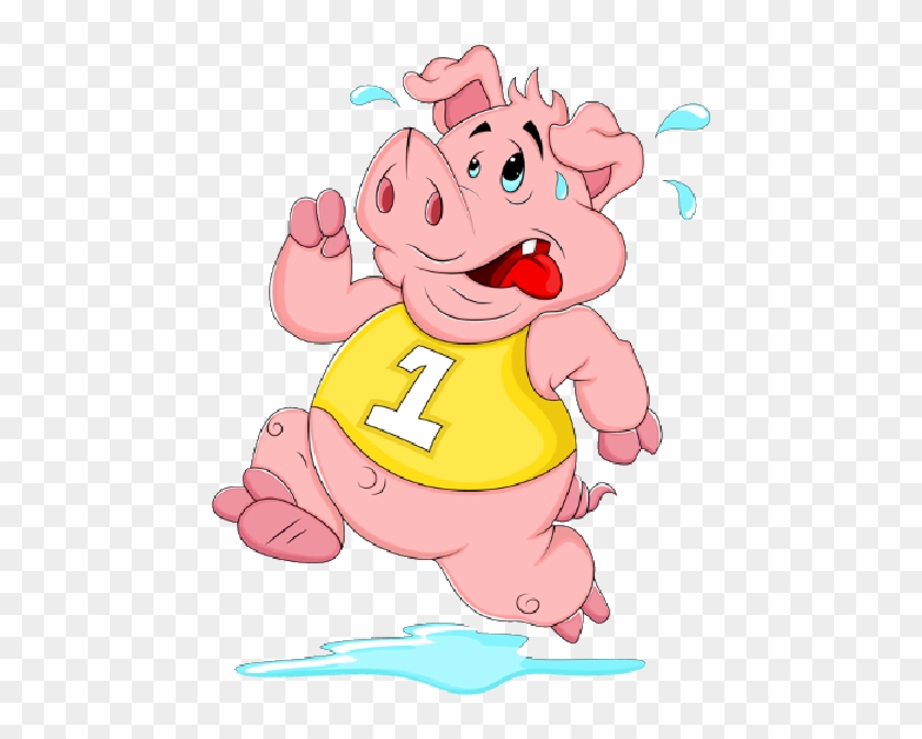 Funny Pink Cartoon Pigs Clip Art Images - Cartoon #389205