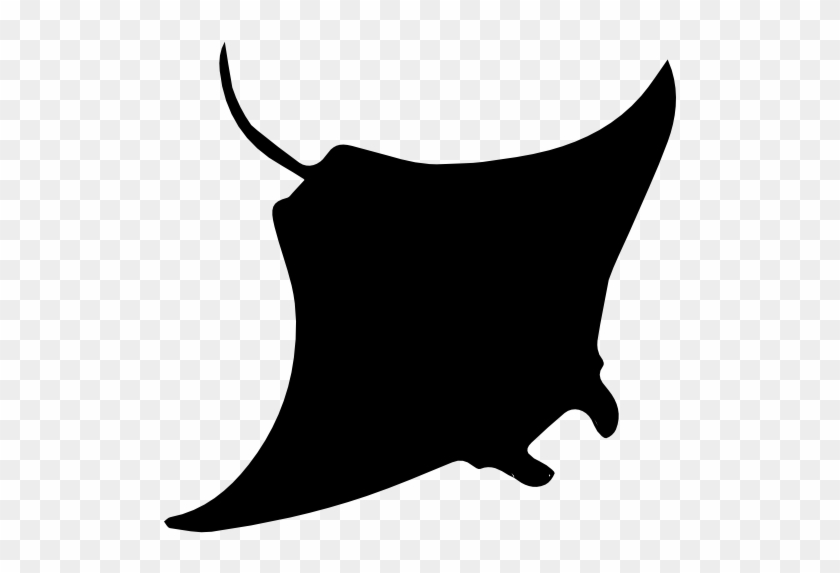 Manta Ray Shape - Manta Ray Silhouette #389791
