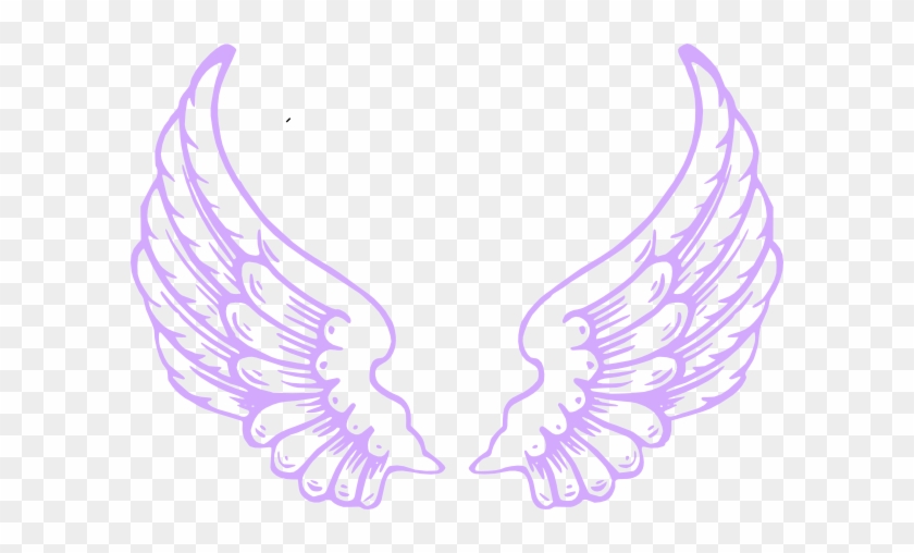 Purple Angel Wings Clip Art - Purple Angel Wings #389910