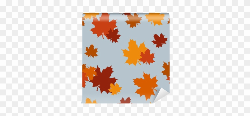 Seamless Pattern With Autumn Maple Leaves - Maple Leaf #390199