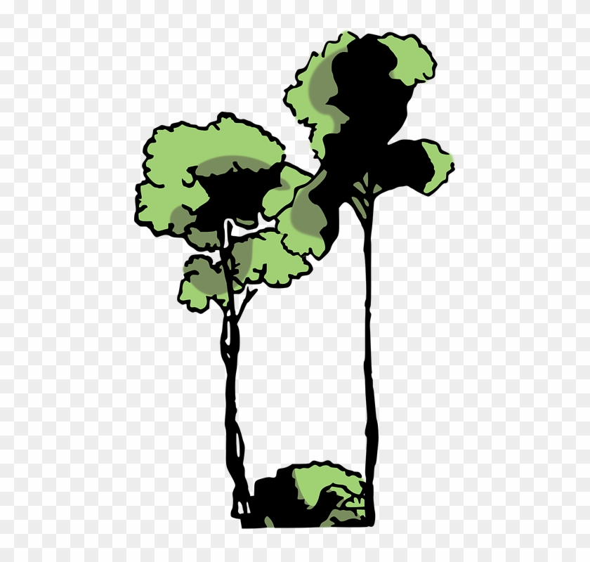 Jungle Trees Clipart 4, Buy Clip Art - Arbol De Selva Png #390536